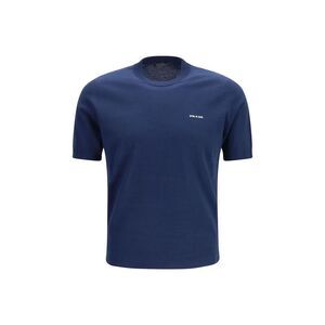 Prada Blue Cotton Men's T-Shirt
